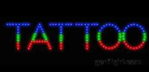 LED Sign Tattoo