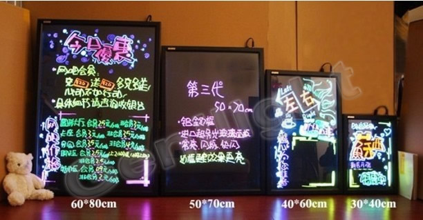 60*40cm Acrylic board RGB LED Writing Board with hand control+remote control